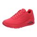 Skechers Uno Stand On Air heren Trainers Laag-top, Red Durabuck Mesh, 43 EU