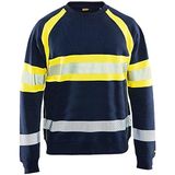 Blåkläder Sweater High Vis 3359-1158 - Marine/High Vis Geel - XXXL