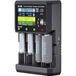 SKYRC MC5000 Chargeur Li-ion, Li-ion HV, LiFe, NiMH, NiCd, eneloop, NiZn, RAM, LTO, Na-ion AA (penlite), AAA (potlood), AAAA (mini), Sub-C, D (mono), 10340,