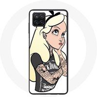 Maniacase Tasje voor Samsung Galaxy A12 Alice getatoeëerde prinses