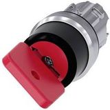 Siemens 3SU10504FF110AA0 3SU1050-4FF11-0AA0 Commutateur à clé 1 x 90 ° IP66, IP67, IP69/IP69K 1 pièce(s)