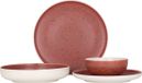 Rinart Serviesset (Medium) - Rose - 24 pièces - 6 personnes - Porcelaine