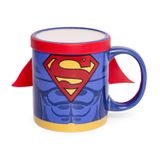 Thumbs Up Superman Mug with Cape Blue, Red