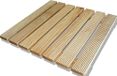 CASTELMERLINO Doucheplank van larikshout met geschroefde latten 58 x 58 cm voor douchebakken 80 x 80 cm