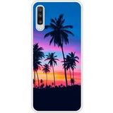 Samsung Galaxy A70 Palmiers colores Verstevigd hoesje met sublimatie bedrukking