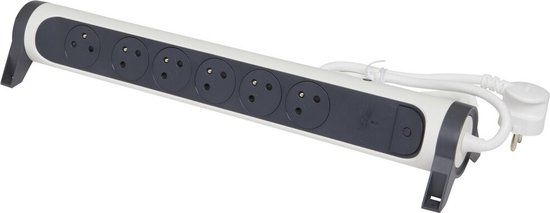 Legrand 6V Stopcontact Premium - 6-Voudig - 1.5M - Grijs