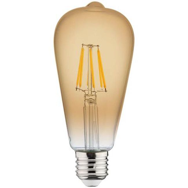 BES LED Filament Rustiek LED Lamp - E27 6W - Warm Wit 2200K