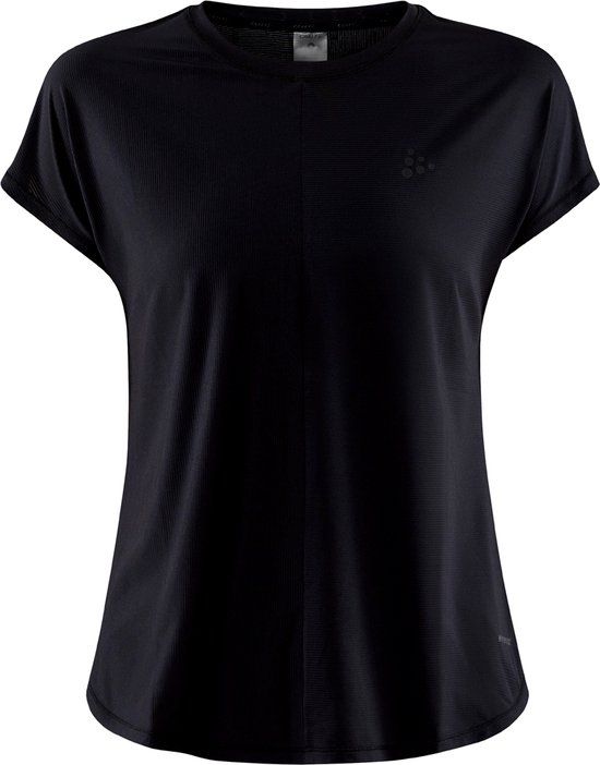 Craft Core Charge Rib Tee Dames - Zwart - Maat M