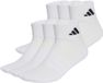 adidas Essentials Gevoerde Enkelsokken 6 Paar - Unisex - Wit
