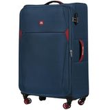 Wings Dipper Grande valise souple, bleu, 110 l, 4 roues, poignée télescopique, bleu, 79 x 47,5 x 32 cm, valise
