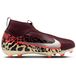Nike Air Zoom Mercurial Superfly 10 Academy MG United - Bordeaux/Argenté/Universal Red/Gris Enfant - Multi Ground (MG), pointure 32