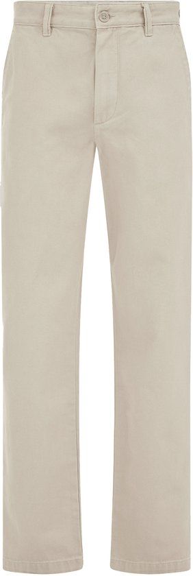WE Fashion Heren regular fit chino met structuur