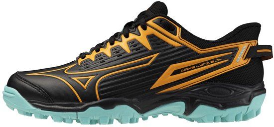 Mizuno Wave Lynx 2 Hockeyschoenen Junior Zwart/Tangelo/Ice Groen