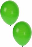 Bellatio Decorations ballonnen - 30x stuks - groen - 27 cm - verjaardag - feestartikelen - versiering