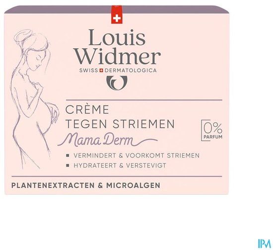 Louis Widmer MamaDerm Creme tegen Striemen Zonder Parfum