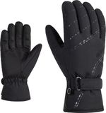 Ziener Korva Handschoenen Vrouwen Zwart Effen Polyester Maat 6,5