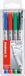 STABILO OHPen - Uitwisbare Marker - Universal S Punt 0,4 mm - Etui Met 4 Kleuren