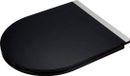 Abattant de WC brillant, modèle D, en Duroplast noir