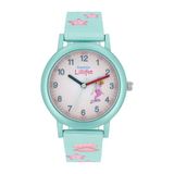 Prinzessin Lillifee Analoog kwartshorloge voor meisjes met textielband, waterdicht tot 3 bar, levering in geschenkdoos, turquoise zeemeermin, 13,5-18 cm, lichtbruin, turquoise zeemeermin, ONDERZEE