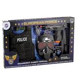 EUROPEAN FORCE - Politie-uitrusting - Verkleedaccessoires - 183303 - Zwart - Plastic - Militair - Kinder Speelgoed - Carnaval - Kostuum - Speciaal Agent - 60 cm x 34 cm - Vanaf 3 jaar.