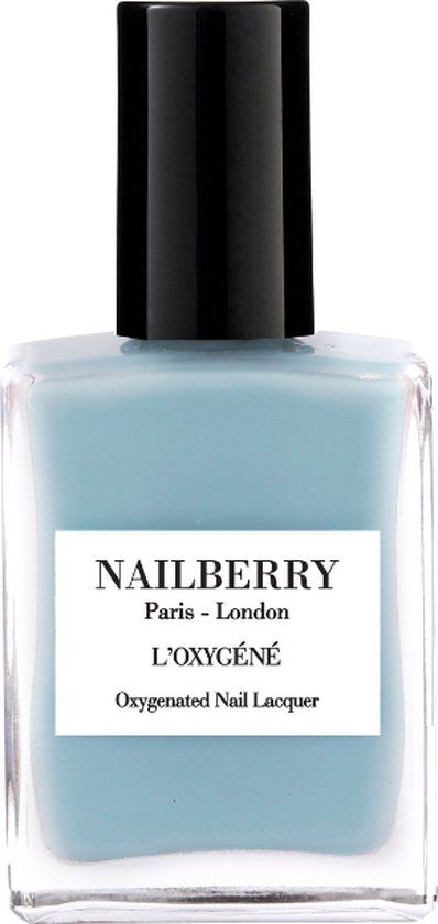 Nailberry Charleston - Lichtblauwe Vegan nagellak - LÓxygéné Water en Zuurstofdoorlatend - Zonder Schadelijke Chemicaliën - Halal Gecertificeerd
