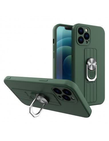Lmobile Beschermhoes voor iPhone 12 Mini siliconen - donkergroen