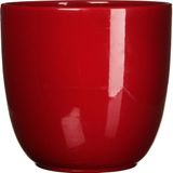 Mica Decorations Plantenpot - donkerrood - glans - keramiek - D31 x H28,5 cm
