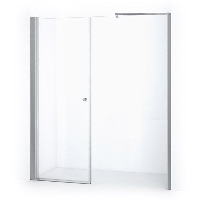 Maxaro Douchewand met Draaideur Zircon Comfort 190cm Chroom