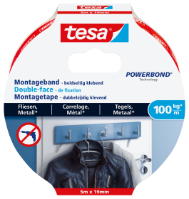 tesa 77746-00000 - Montagetapes & -labels - wit - 1,5 mm - Binnen
