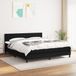 Maison Exclusive - Sommier à lattes de lit avec matelas Noir 180x200 cm Tissu