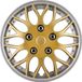 AutoStyle 4-Delige Wieldoppenset Missouri 15-inch goud/zilveren rand