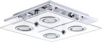 EGLO Cabo Plafondlamp - GU10 - 29 cm - Chroom/Wit