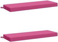 vidaXL - 2-delige - Bankkussens - SOEST - 2 - st - 100% - Polyester - Roze