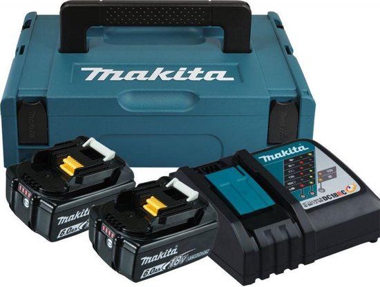 Makita 198116-4 18V Li-Ion accu starterset (2x 6,0Ah) in Mbox