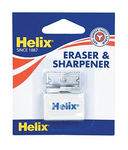 Helix Single Hole Sharpener and Eraser Set