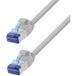 LogiLink CP5022S RJ45 Netzwerkkabel, Patchkabel CAT 6a S/FTP 0,50 m grau flammhemmend, halogenfrei