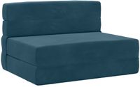 vidaXL Vouwbare Sofa Bed Blauw 70 x 80 x 60 cm Stof