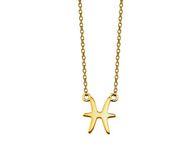 Jwls4u BV Vissen Ketting Gold-plated Zodiac ZN003G