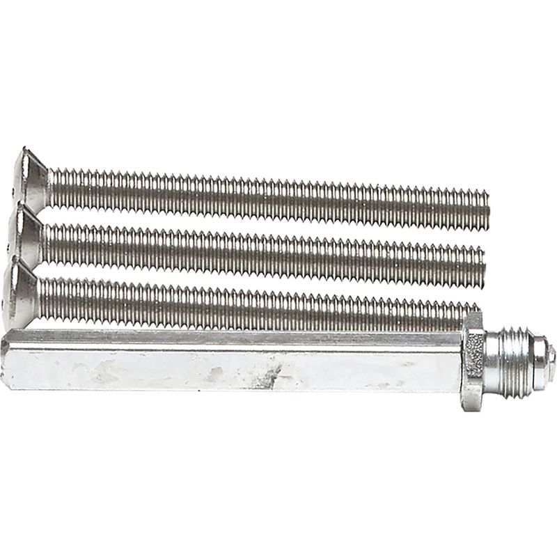 AXA wisselstift RVS + bouten M6x60mm (Set)