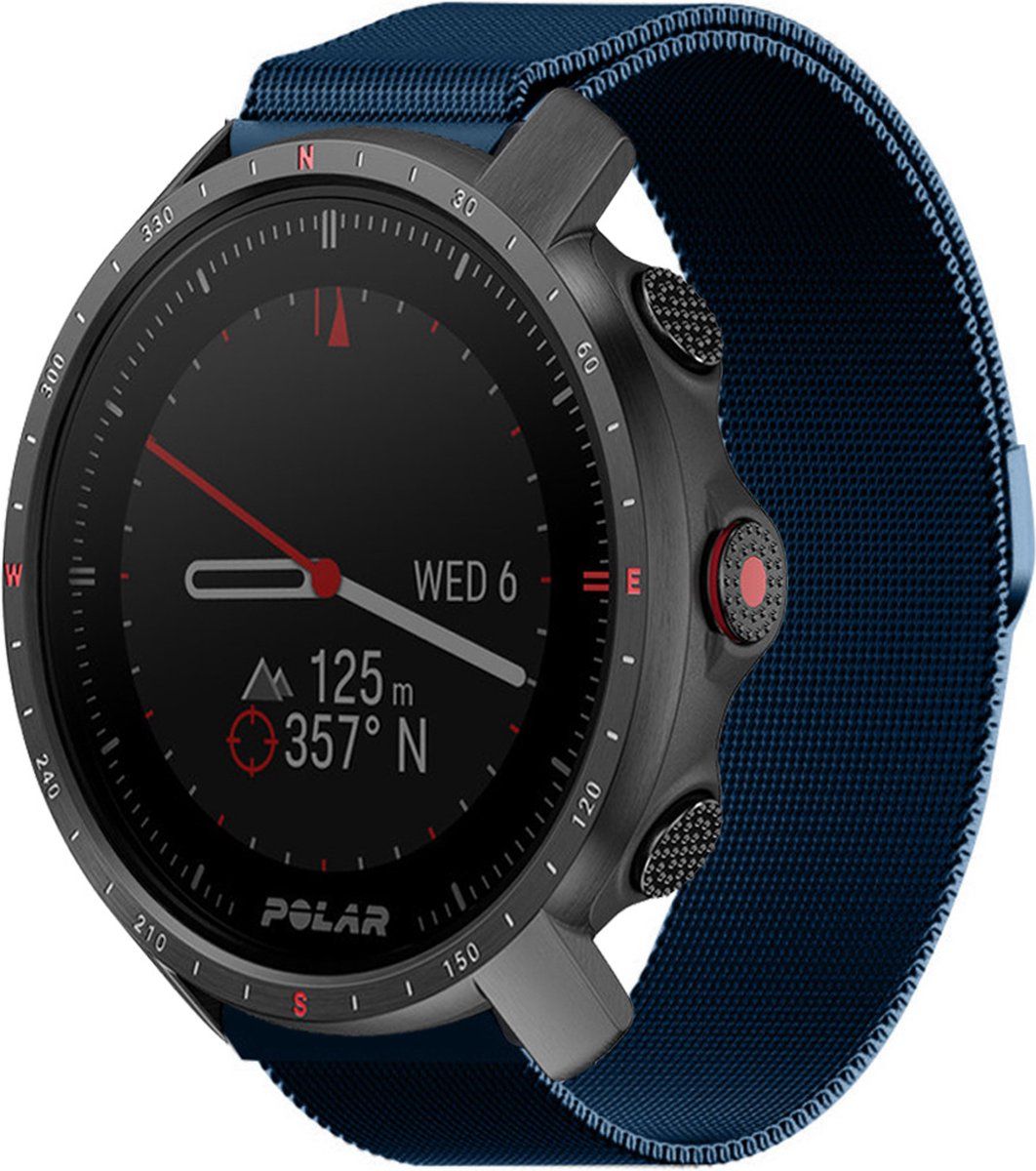 Strap-it Polar Grit X Pro Milanese band - blauw