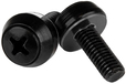 StarTech.com StarTech M6 x 12mm Server Rack Screws - 50 Pack - Black