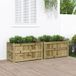 Maison Exclusive - Deux jardinières en bois de pin, traitées contre les intempéries