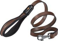 Ferplast Giotto Bruine Lederen Leiband | 120x2 cm
