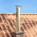 VidaXL Schouw verlenging zilver 35 x 35 x 132 cm roestvrij staal