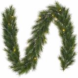 Lierre de pin - 3x - vert - plastique - 25 x 180 cm - décoration de Noël/guirlandes de pin