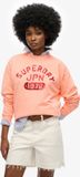 Superdry EMBELLISHED VARSITY LOOSE CREW Dames Trui