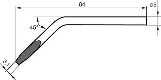 Ersa Soldeerstift beitelvormigafgeb. nr.0052JD