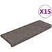 Maison Exclusive Marche d'escalier 15 Pcs 65x21x4 Cm Gris et Beige