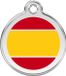 Red Dingo Hondenpenning 38 mm Spaanse vlag Spanje