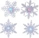 Merkloos Raamdecoratie 6x LED verlichte sneeuwvlokken zuignappen